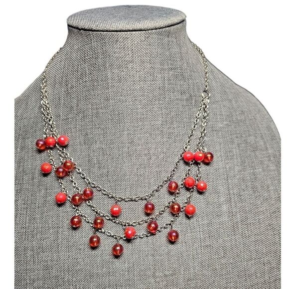 Red Berry Bliss Dangle Necklace (NWOT) - Picture 11 of 12